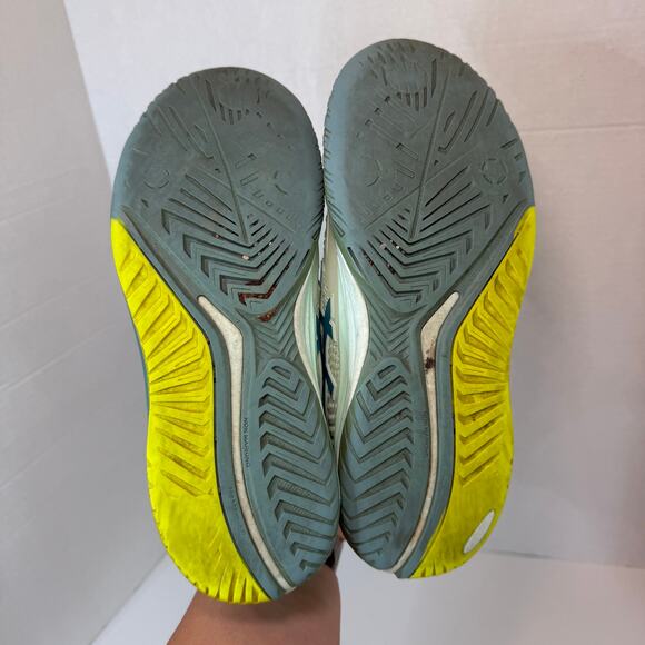 Asics Athletic Shoes in White and Blue with Yellow Accents - Picture 9 of 9
